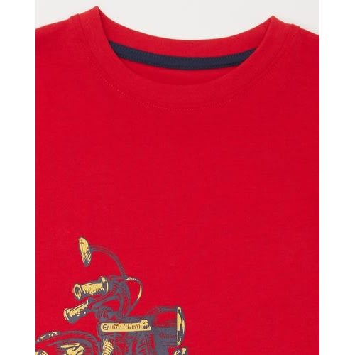 Boys Print Top- Red