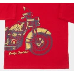 Boys Print Top- Red