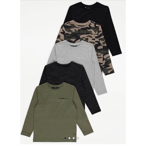 5 In 1 Boy's Tee Tops