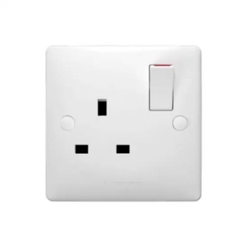 1-gang 13a Sp Switched Socket - Waba1211-N