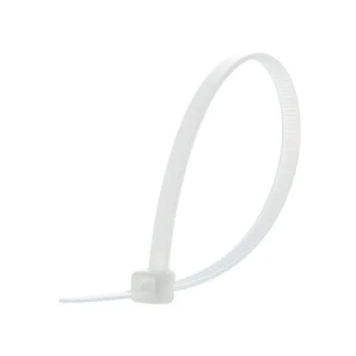 3.6x150mm Cable Tie - 100 Pieces - White