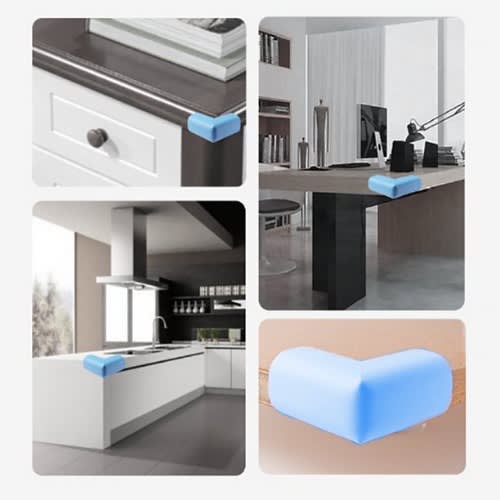 Desk Corner Protection For Kids - 4pcs - Blue