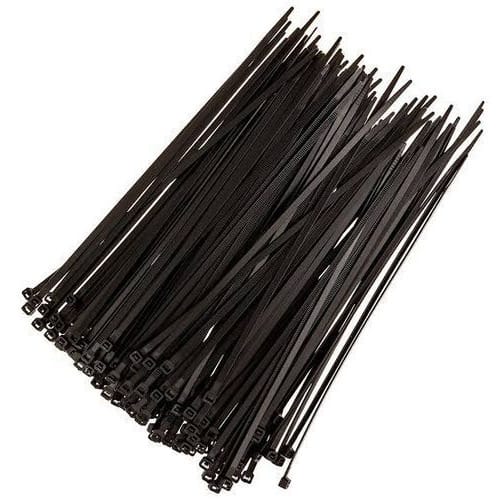 4.8x300mm Self-locking Nylon Cable Tie - 100pcs - Black