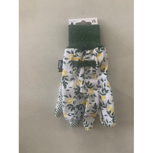 Cotton Grip Garden Pattern Glove - Medium