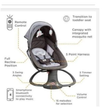 Mastebela 3 in 1 baby swing/ bouncer