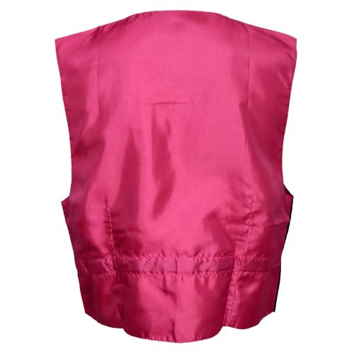 Premium Colorful Waistcoat - Pink & Black Mwc-1406