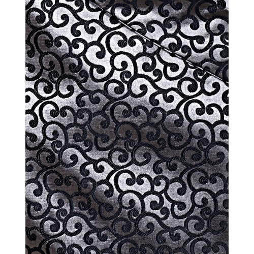 Wrap Around Patterned Waistcoat With Lapel- Grey & Black - Mwc-2820