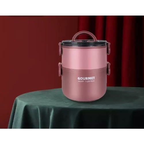 2 Layer Stainless Steel Lunch Box