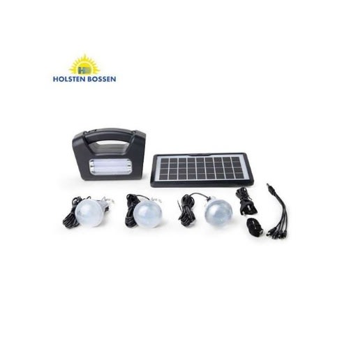 Solar Home Lighting System With 3 Pieces - 2W Super Bright Smds Bulbs