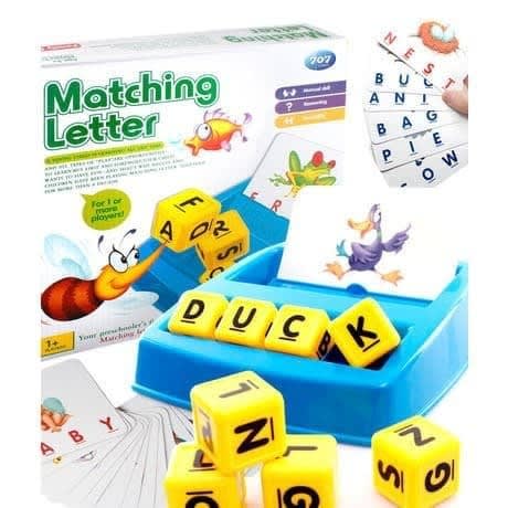 Matching Letter Educational Spelling Puzzle Game