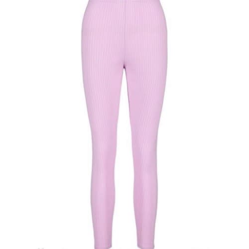 Jumbo Rib Deep Waist Legging - Lilac