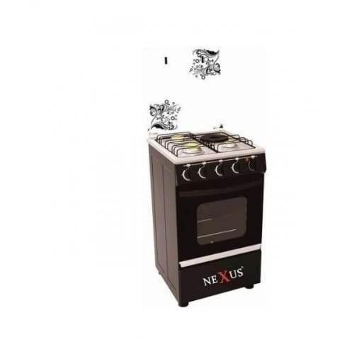 Gas Cooker Gccr-nx-5055bc 3+1 Ckd - Black