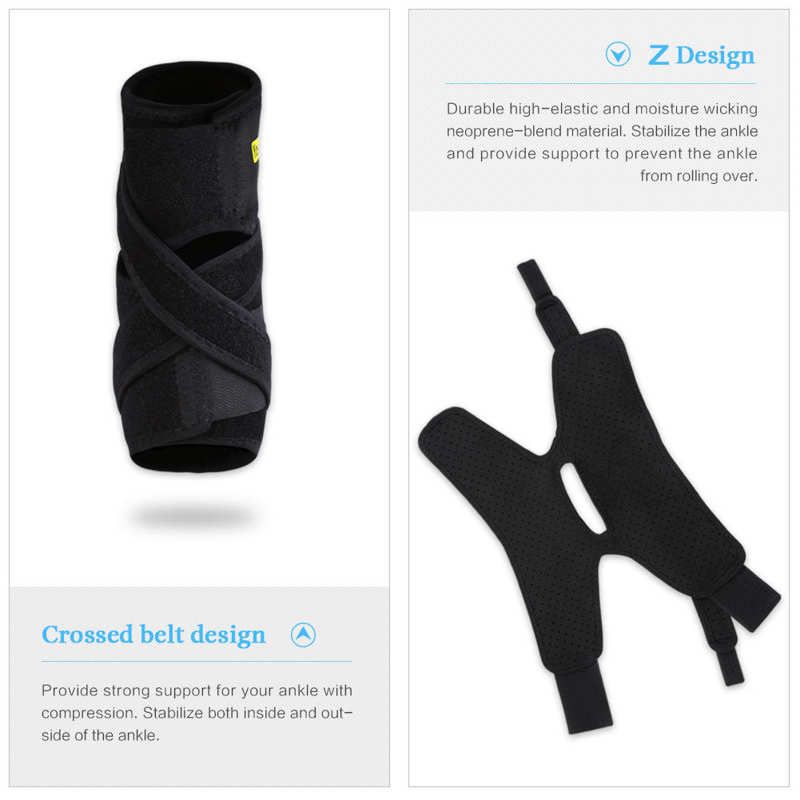 Yosoo Ankle Guard Compression Foot Drop Orthosis Corrector