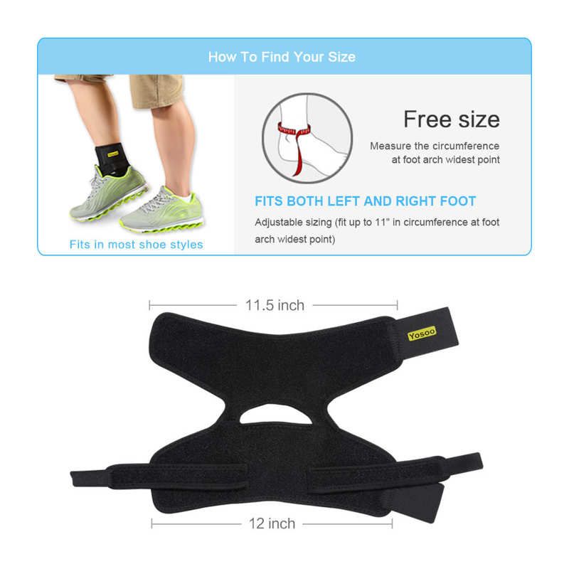 Yosoo Ankle Guard Compression Foot Drop Orthosis Corrector