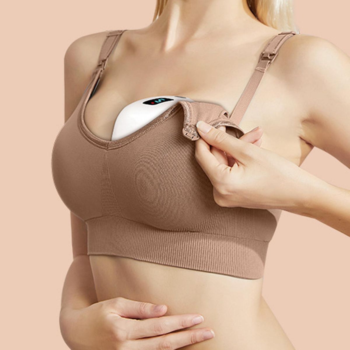 Wearable Breast Pump Rechargeable 3 Modes 9 Gears Hands