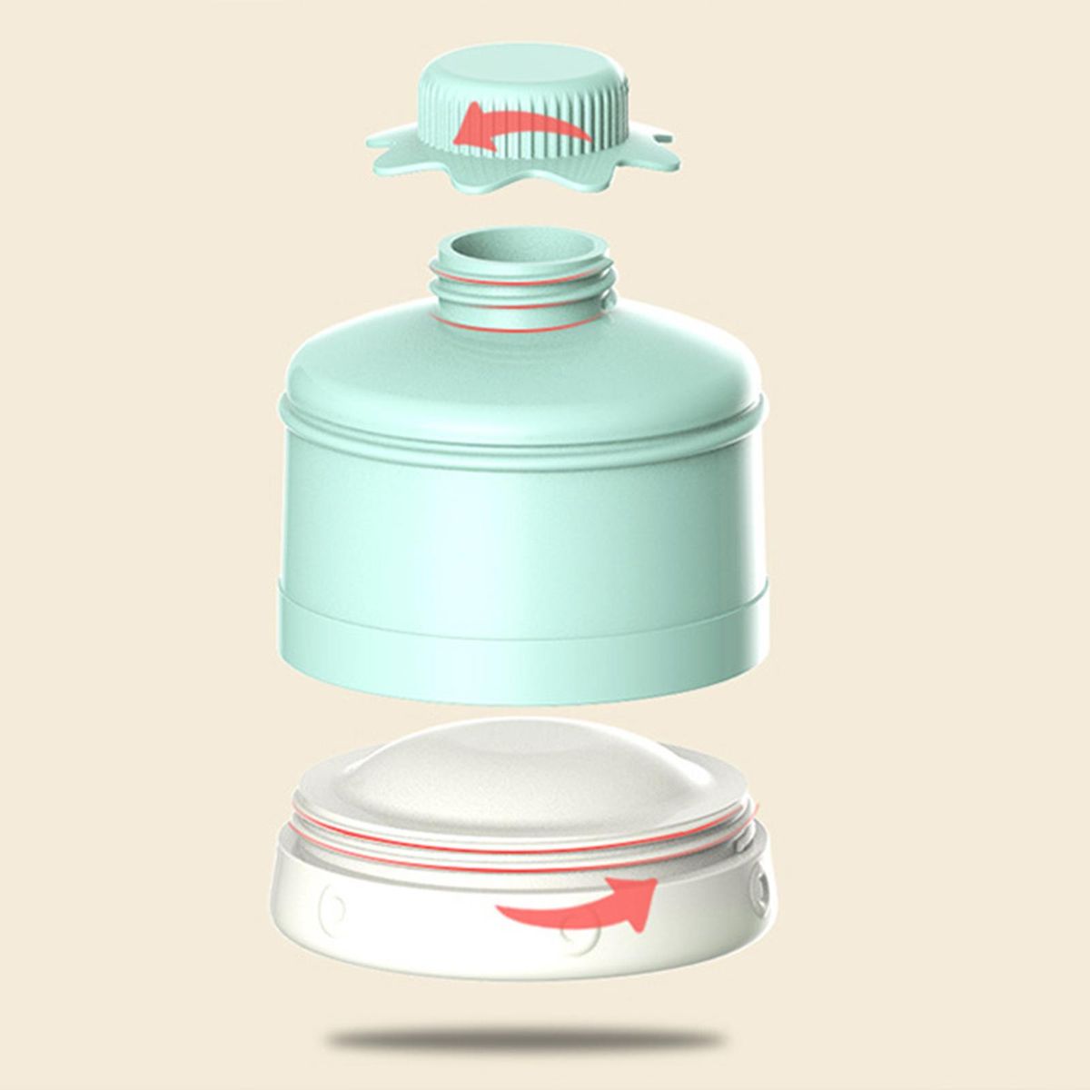 Baby Milk Powder Formula Dispenser  Snack Green