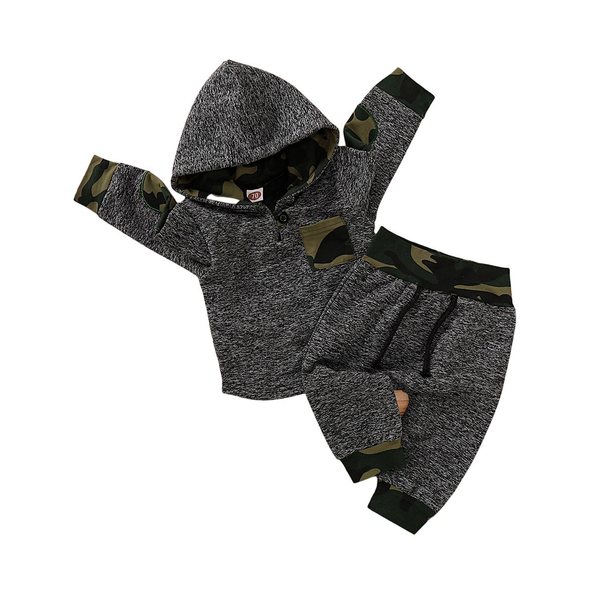 0-3 Years Infant Baby Boy 2PCS Set/Long Sleeve Cotton Hoodie+Pants