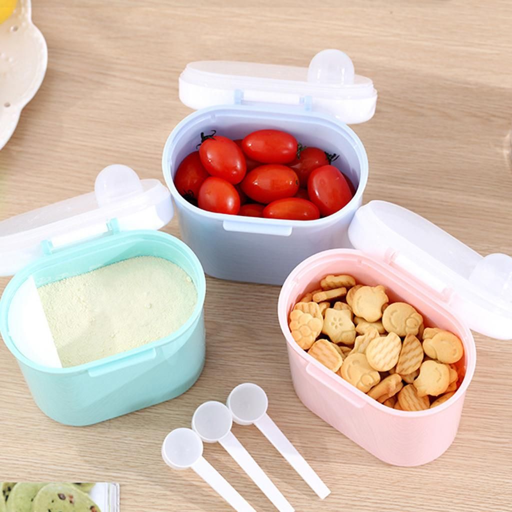 Portable Baby Formula Milk Case Box With, -