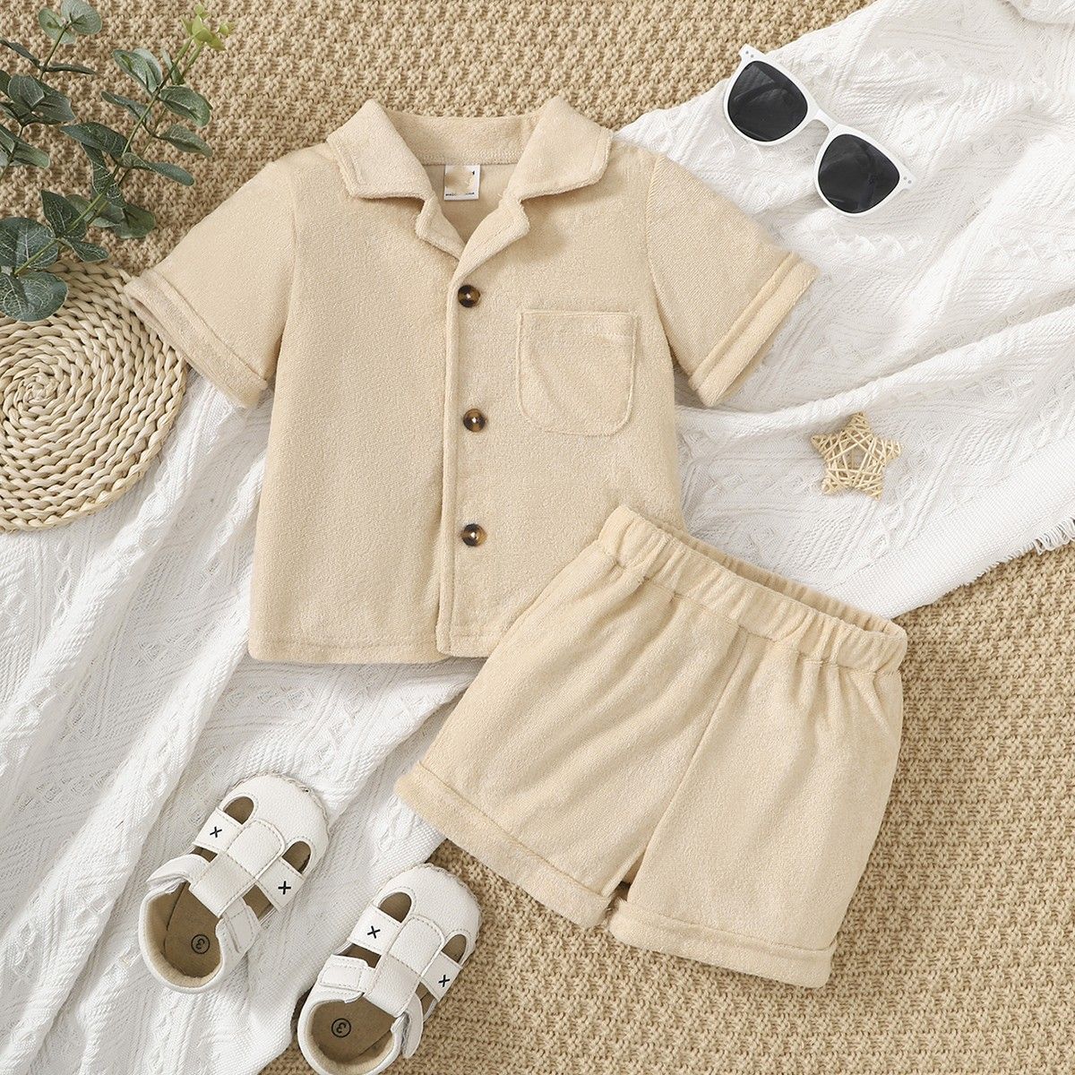 0-3Years Toddler Baby Boy Polo Short Sleeve T-shirt+Shorts