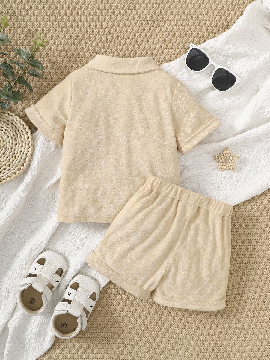 0-3Years Toddler Baby Boy Polo Short Sleeve T-shirt+Shorts