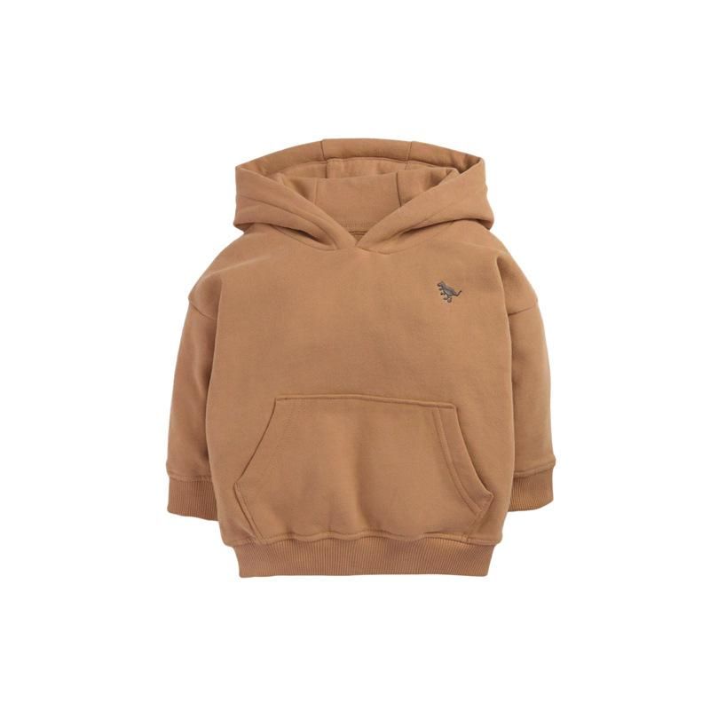 Factory Wholesale Boy's Hoody Winter Thicken Thermal Baby's Top Solid Color Cold-Proof Hoo