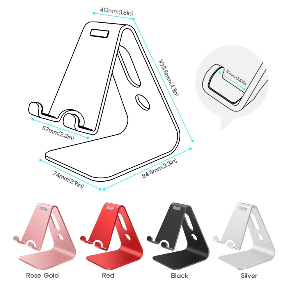 Universal Aluminium Stand Desk Holder Mobile Phone