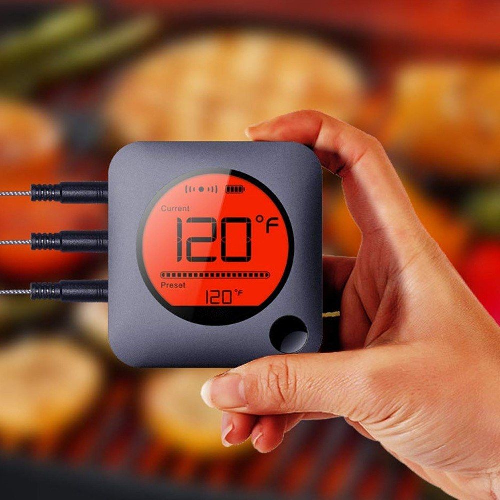 Wireless BT Barbecue Thermo-meter Probe Baking Thermo-meter