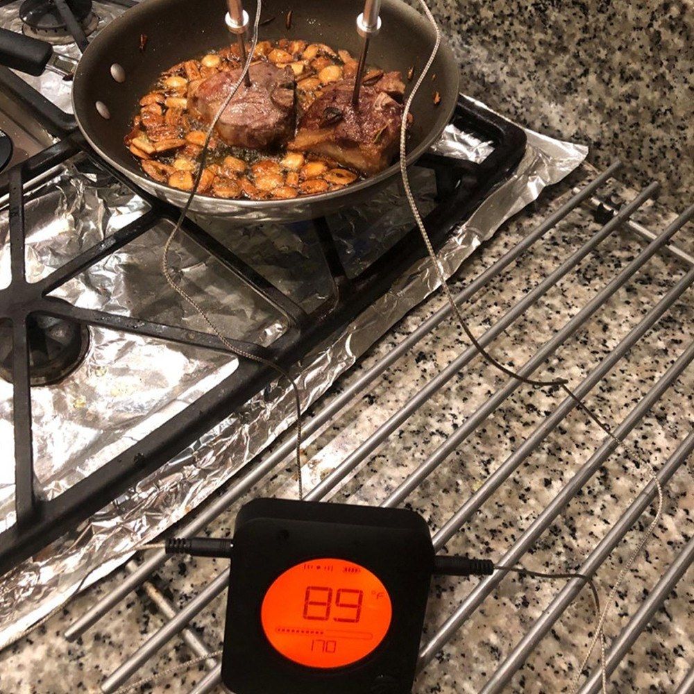 Wireless BT Barbecue Thermo-meter Probe Baking Thermo-meter