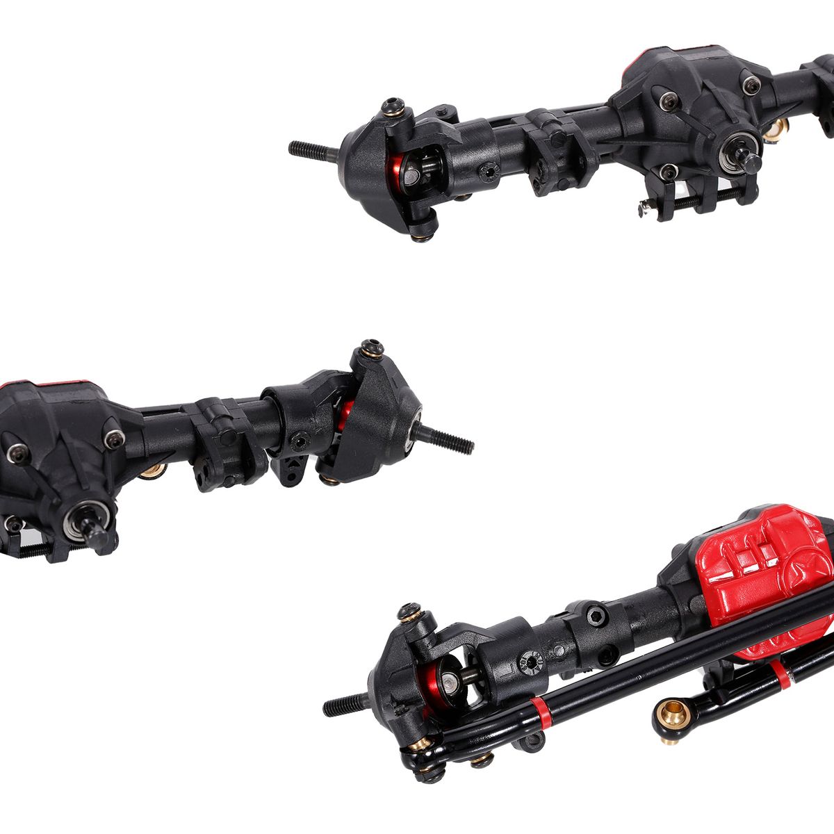 RC Car Front Rear Straight Complete Axle With 2pcs Metal