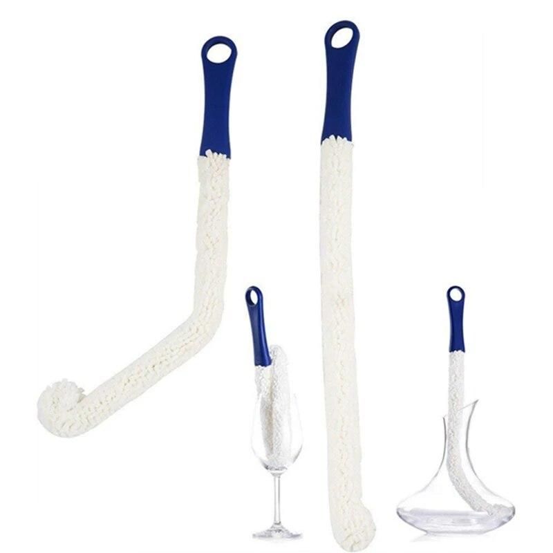 Bottle Cleaning Brush - Set of 2 Flexible Bottle Scourer - Multi-Function Household Cleaning Tools for Cleaning of Wine Decant