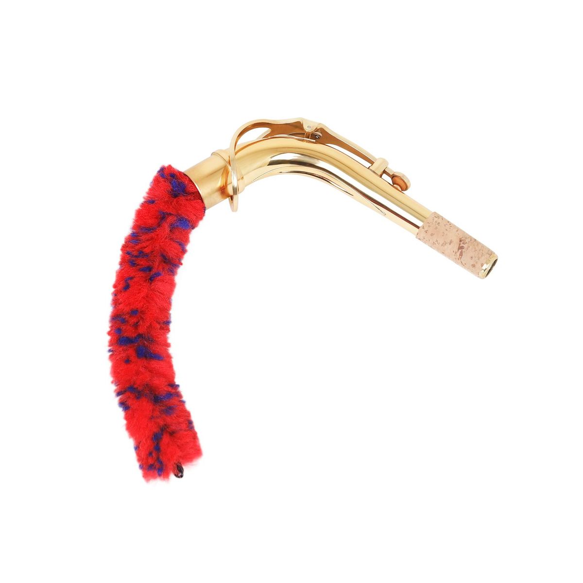 11-inch Saxophone Bend Neck Cleaning Rod Sax Neck Cleaner Cleaning Brush Dust Brush for Inside Tube Maintenance Tool for Alto/ Tenor Saxophone Neck