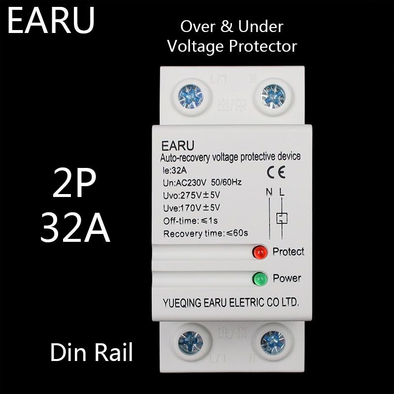 Din 32A Pc Self Rail Recovery 1 220V Reconnect Automatic