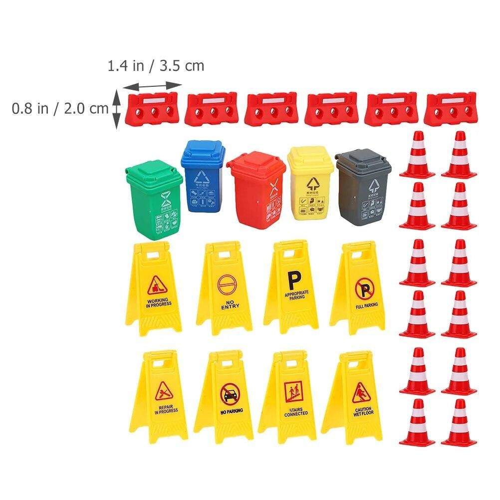 Transportation Toy Model Traffic Signs Plaything Plastic Traffic Coness Kids Street Road Learning Plastic Child Cones