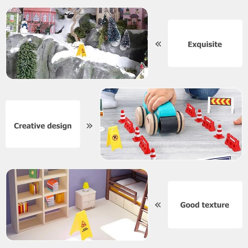Transportation Toy Model Traffic Signs Plaything Plastic Traffic Coness Kids Street Road Learning Plastic Child Cones
