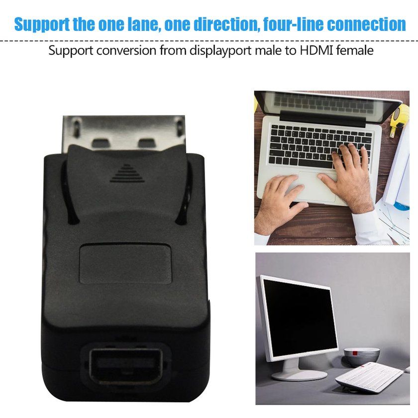 Bla K DP Displayport Male To Mini DisplayPort Female Mini DP  Onvertor Adapter-bla K