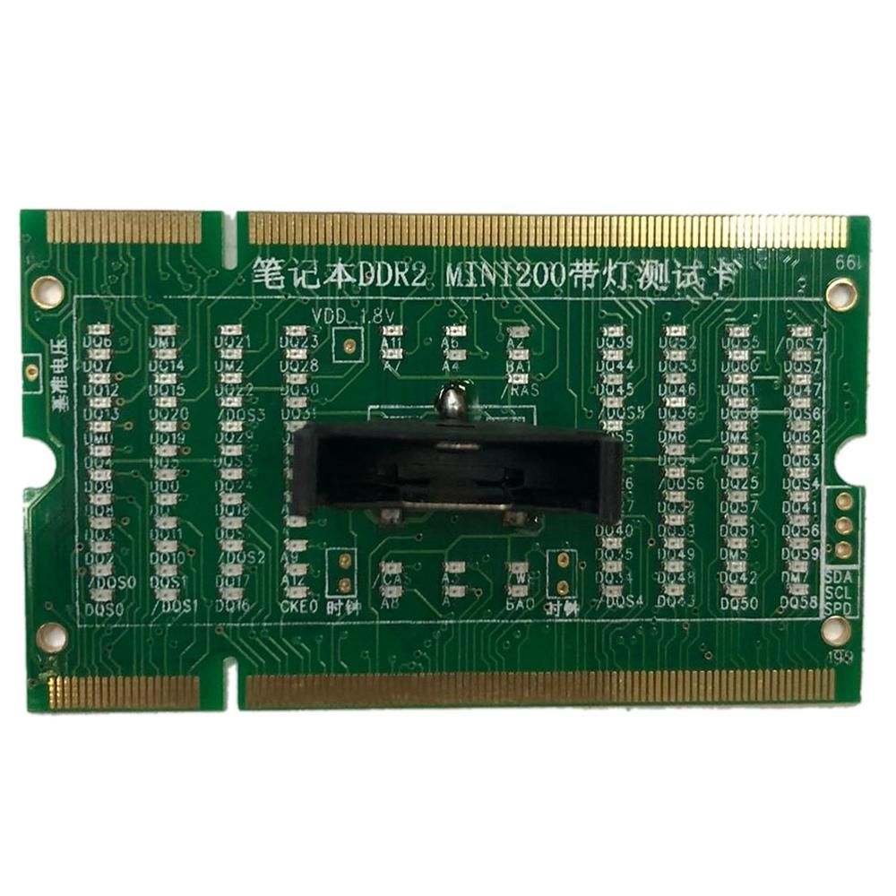 1Pcs Laptop Memory DDR2 Dual Illuminated Test Card Pros and