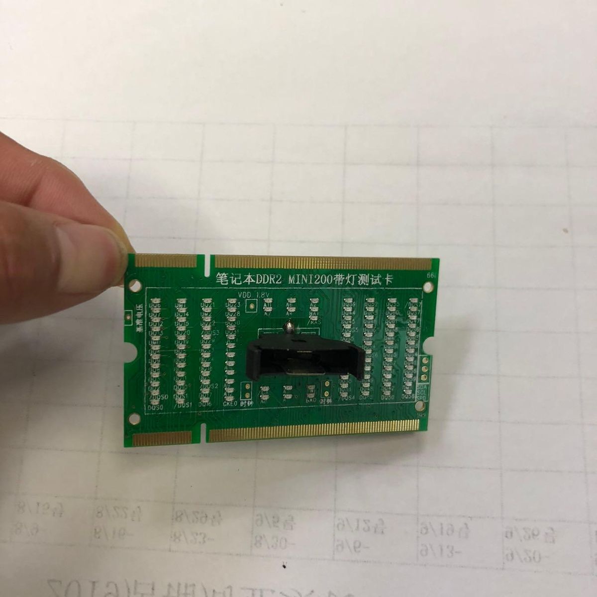 1Pcs Laptop Memory DDR2 Dual Illuminated Test Card Pros and