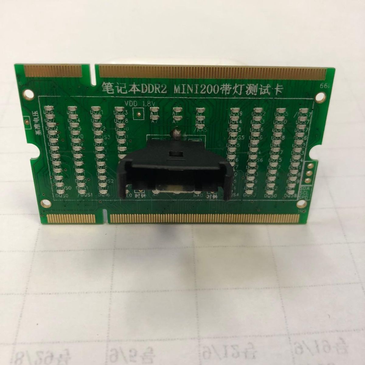 1Pcs Laptop Memory DDR2 Dual Illuminated Test Card Pros and