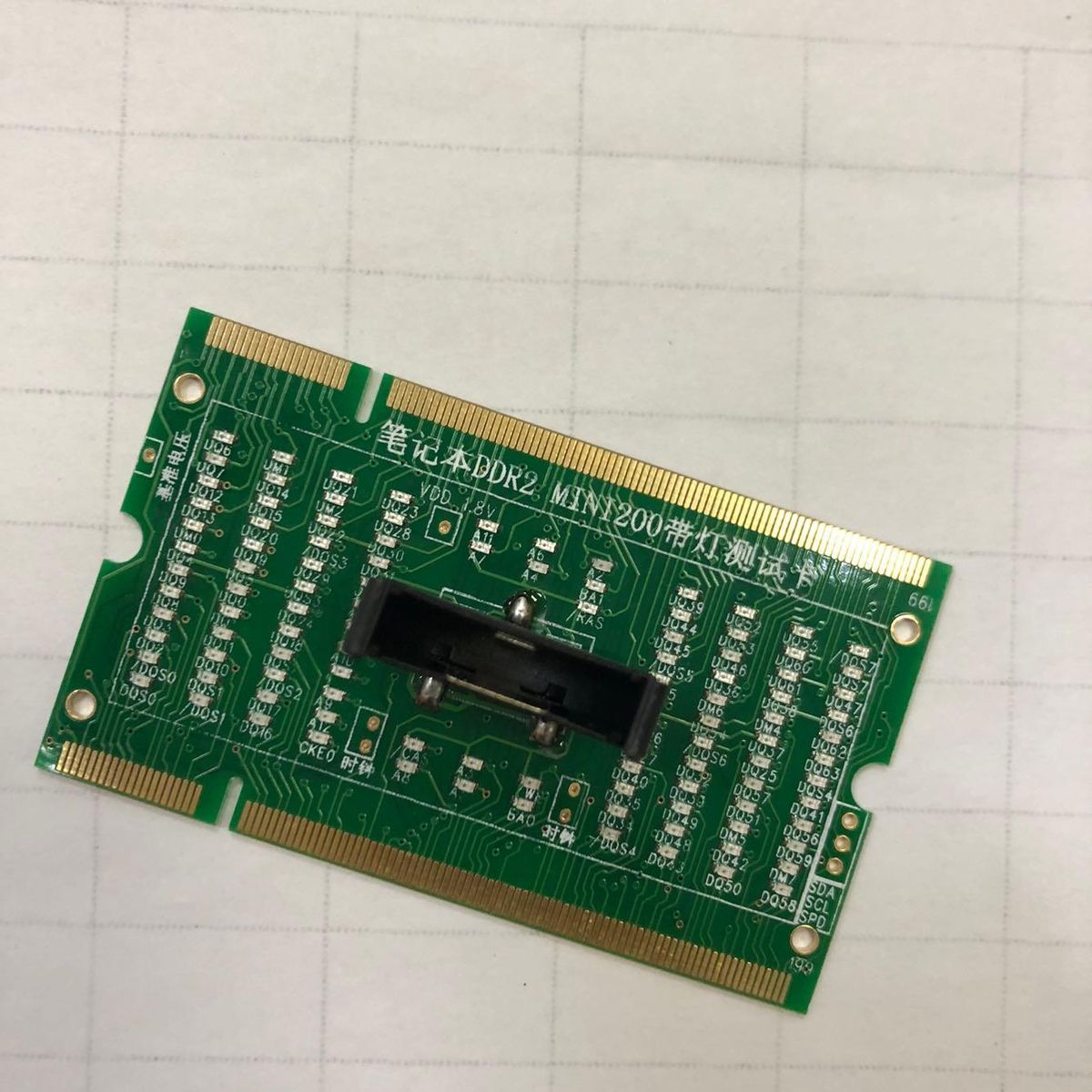 1Pcs Laptop Memory DDR2 Dual Illuminated Test Card Pros and