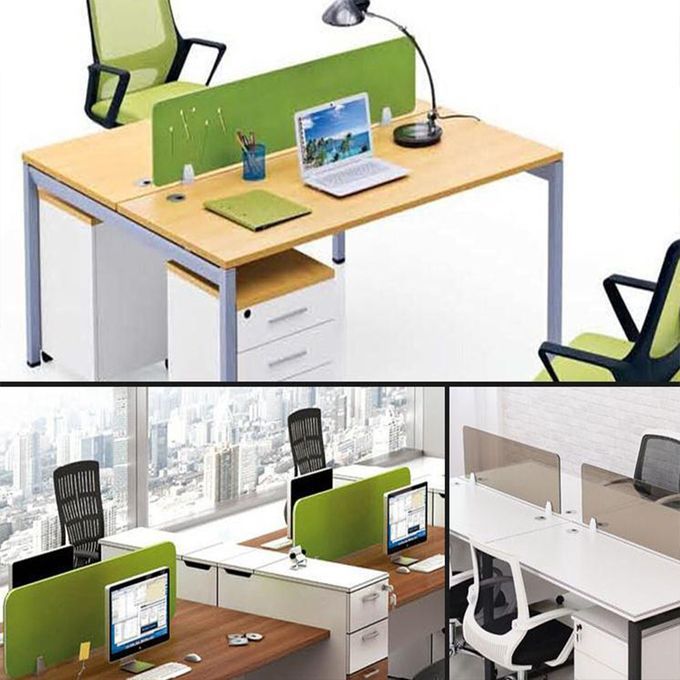 Office Desk Partition Support Bracket Shelf Privacy Screen Clip Holder