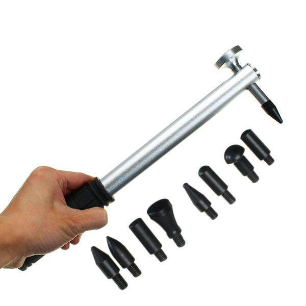 Car Boby Paintless Dent Repair PDR Tools Multi-Functional Tap Down Hammer 9Heads