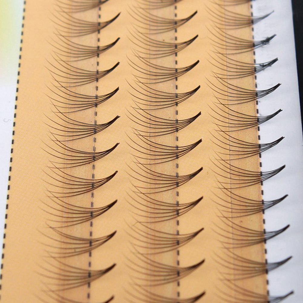 57 Pcs Individual False Eye Lashes 8 10 12mm Black Eyelashes Extension Cluster