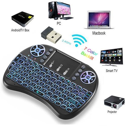 Mini Wireless Keyboard Game I 8 Air Mouse 2.4GHz With Backlight Touchpad For TV BOX Tablet PC