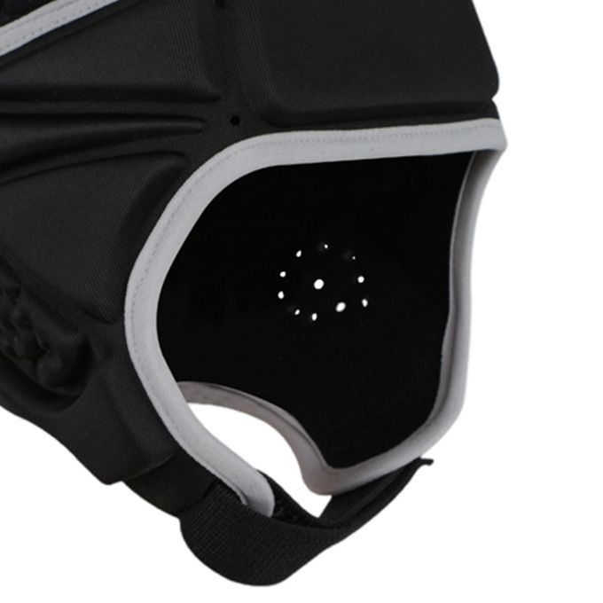 Football Hockey Rugby Headguard Protector Scrum Hat Black