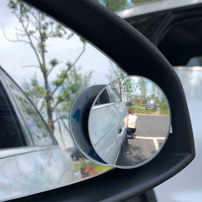 2Pcs/Set Rear View Mirror High Clarity Wide Angle Mini 360-