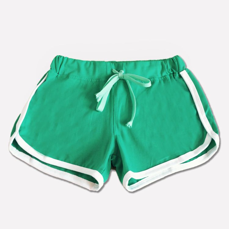 2017 Summer Leisure Women Cotton Shorts Contrast Binding