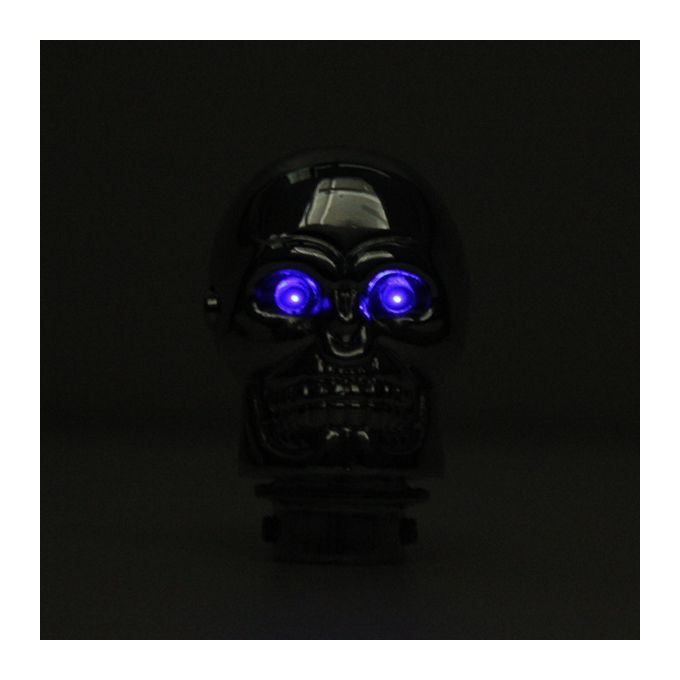 1x Blue LED Skull Universal Car Truck Manual Gear Stick Shift Shifter