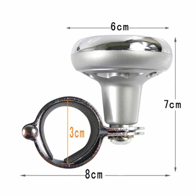 Stylish Rhinestones Car Steering Wheel Spinner Knob-1#