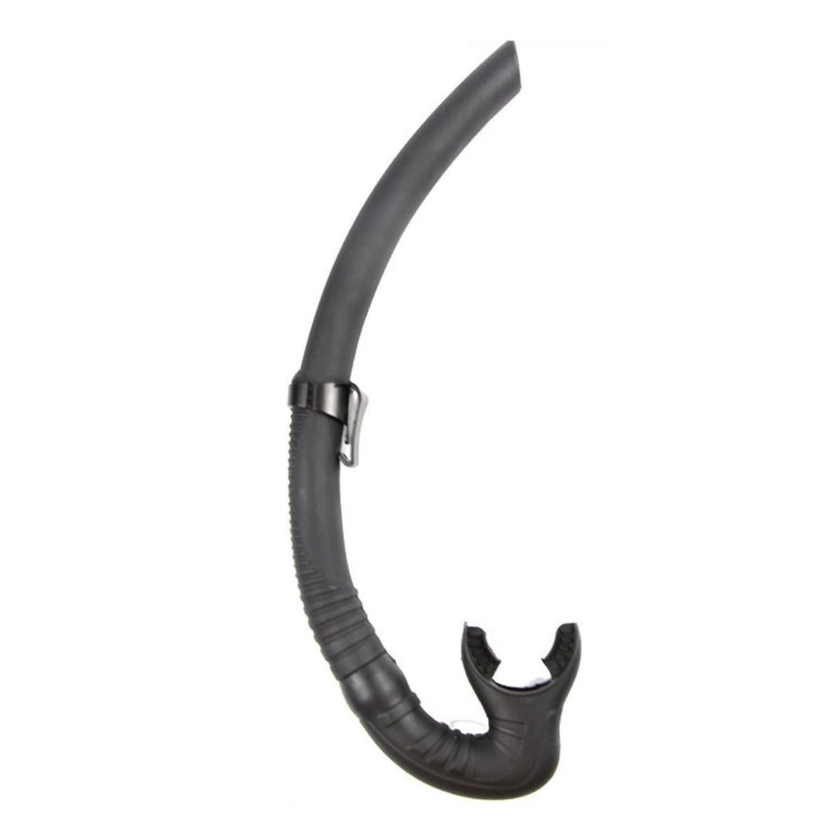 Dry Top Snorkel Free Breathing Snorkeling Gear Black