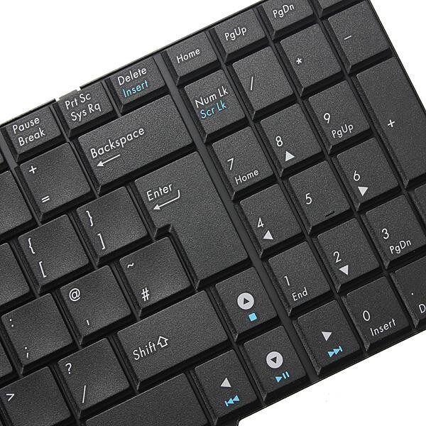 New Laptop Keyboard For ASUS K53 K53E Series UK Black With Ribbon Cable